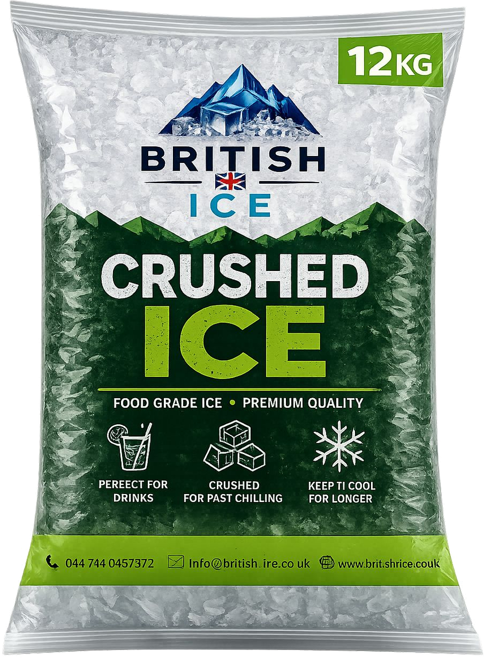 Crushed Ice, 12kg Bag